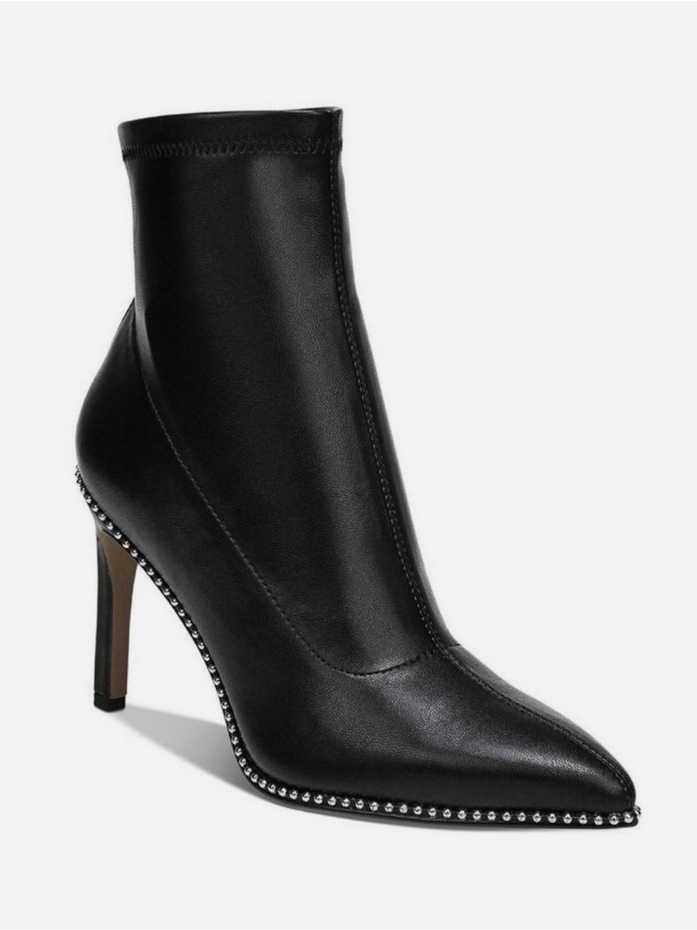 Bar III Women’s Melanay Ankle Boot Black Stud-Trim Sz 7
